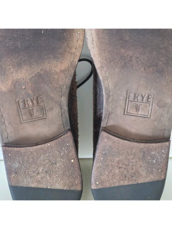 Frye Phillip Chukka Boots Mens US 11.5 D Brown Distressed Roughout Leather FLAW main image 10